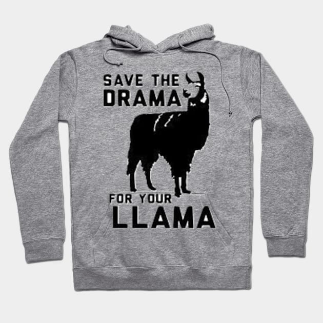 drama llama Hoodie by Ambi